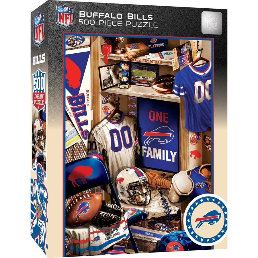 Buffalo Bills Locker Room 500 Piece Jigsaw Puzzle MasterPieces Sports Puzzle Image 1