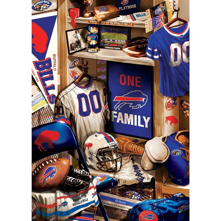 Buffalo Bills Locker Room 500 Piece Jigsaw Puzzle MasterPieces Sports Puzzle Image 2