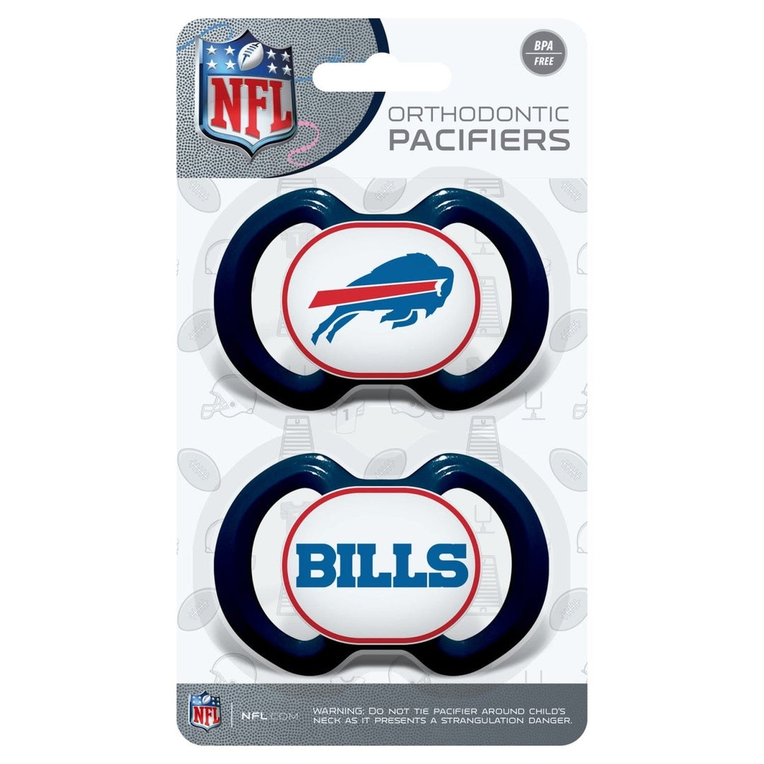 Buffalo Bills NFL Pacifier 2-Pack BPA-Free Silicone Orthodontic Infant Soothers Image 2