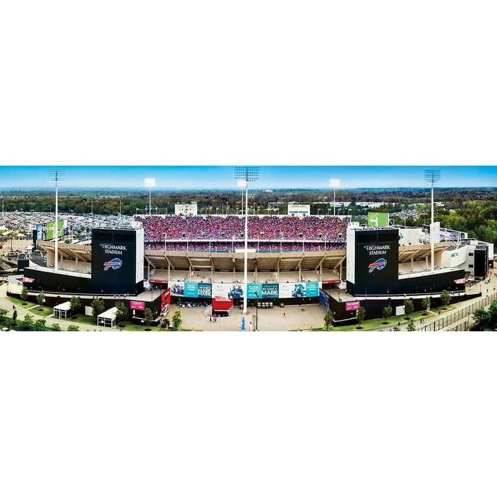 Buffalo Bills NFL Stadium View 1000 Piece Panoramic Jigsaw Puzzle USA Made Image 2