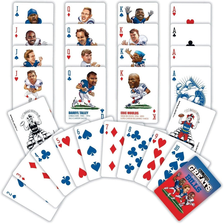 Buffalo Bills Playing Cards 54 Card Deck NFL Team Logo Officially Licensed Image 2