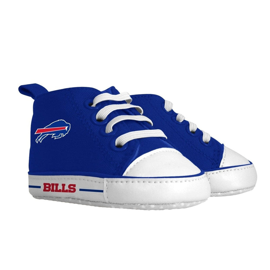 Buffalo Bills Baby Shoes High Top Pre-Walkers Unisex Soft Fabric Grippers Image 1