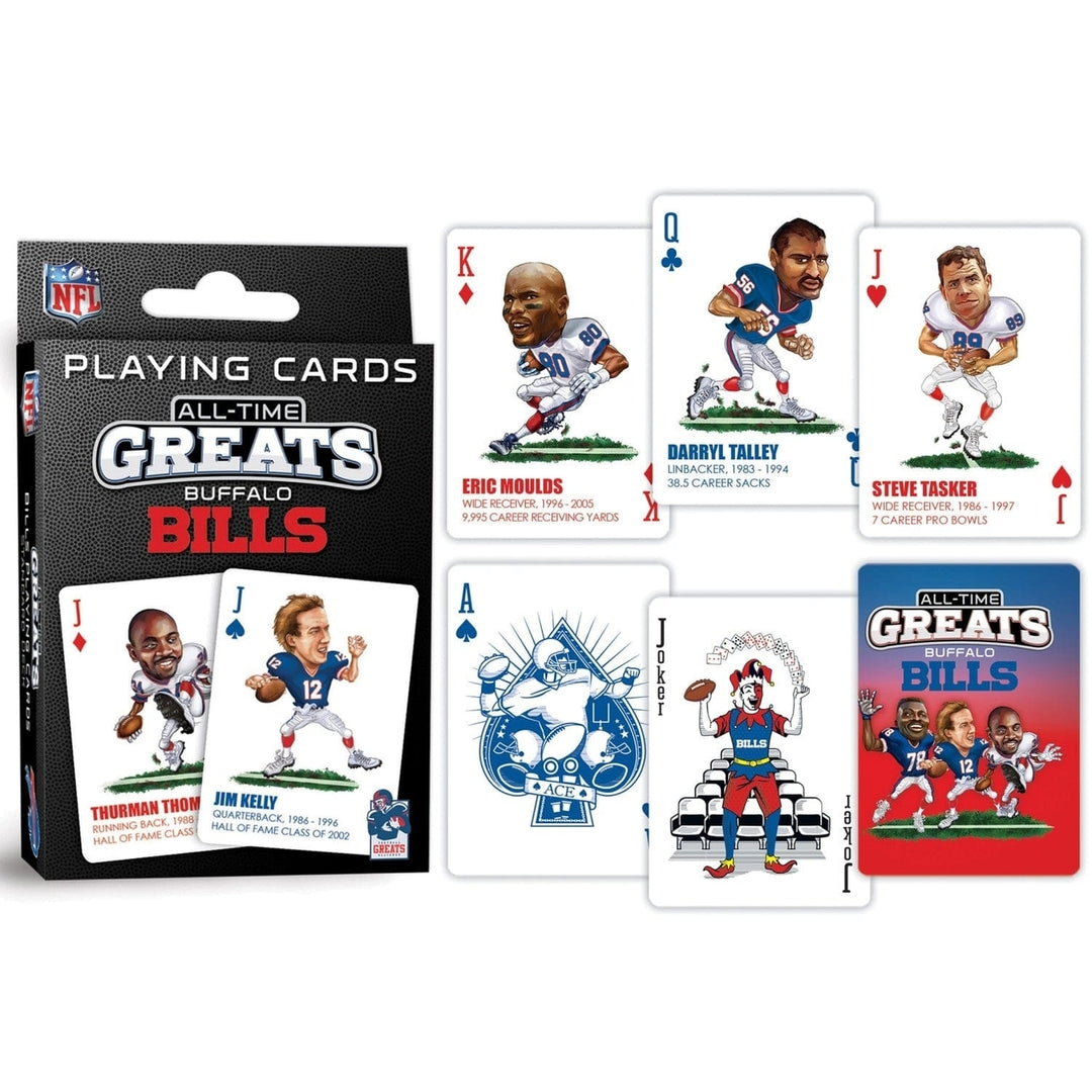 Buffalo Bills Playing Cards 54 Card Deck NFL Team Logo Officially Licensed Image 3