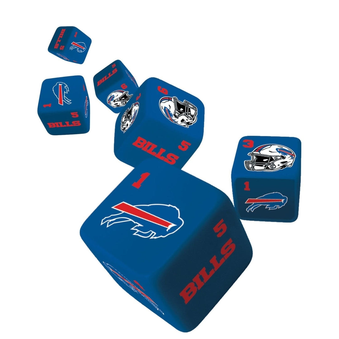 Buffalo Bills 19mm Dice Set 6-Pack Official NFL Gaming Dice Team Spirit Image 2