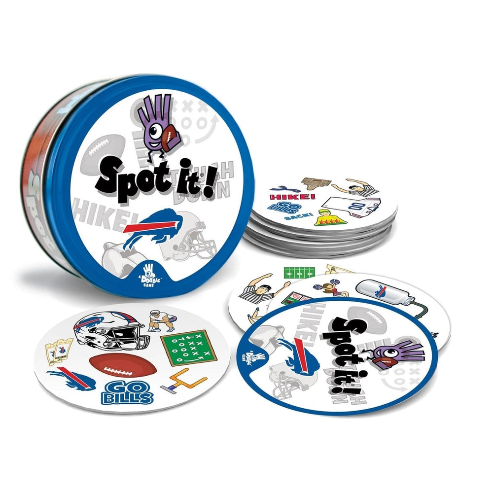 Buffalo Bills Spot It Card Game NFL Family Fun 55 Cards Ages 7 and Up Image 2