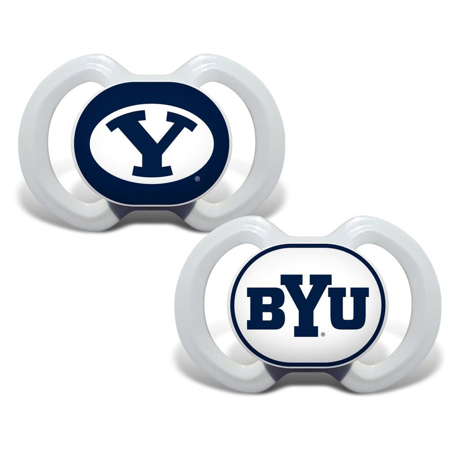 BYU Cougars Pacifier 2-Pack BPA-Free Orthodontic Silicone Infant 3 Months+ Image 1