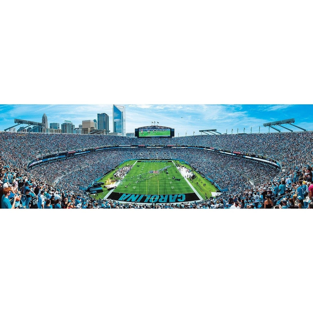 Carolina Panthers 1000 Piece Panoramic Jigsaw Puzzle 13x39 NFL Sports Game Day Image 2