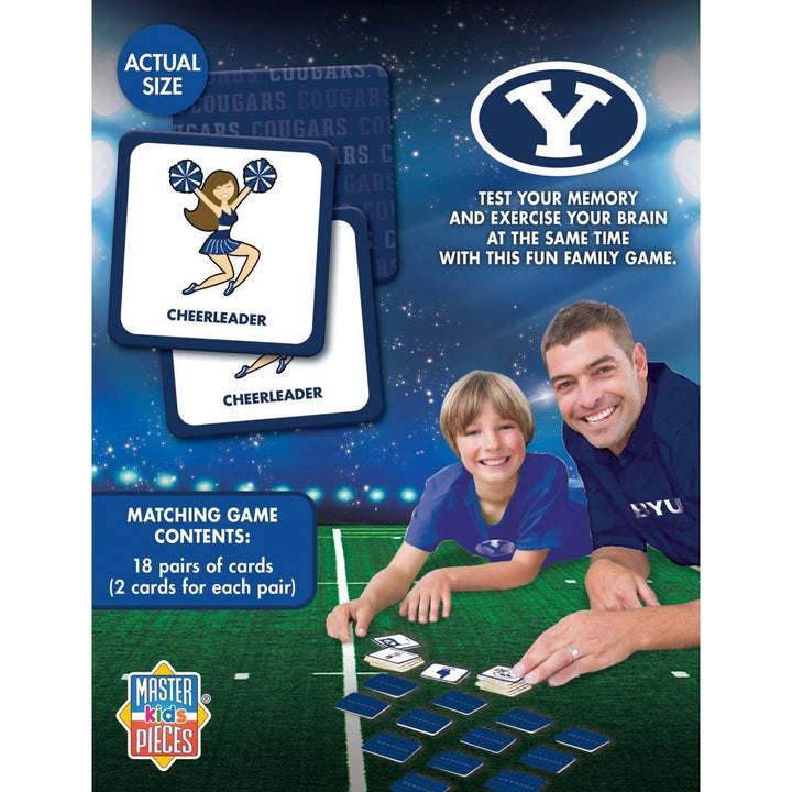 BYU Cougars Matching Game NCAA Family Fun Memory Game 18 Pairs of Symbols Image 3