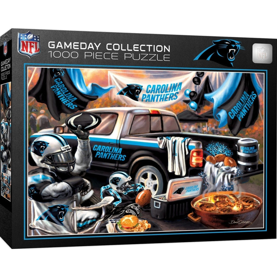 Carolina Panthers 1000 Piece Jigsaw Puzzle Eco-Friendly 19.25 x 26.75 Inches Image 1