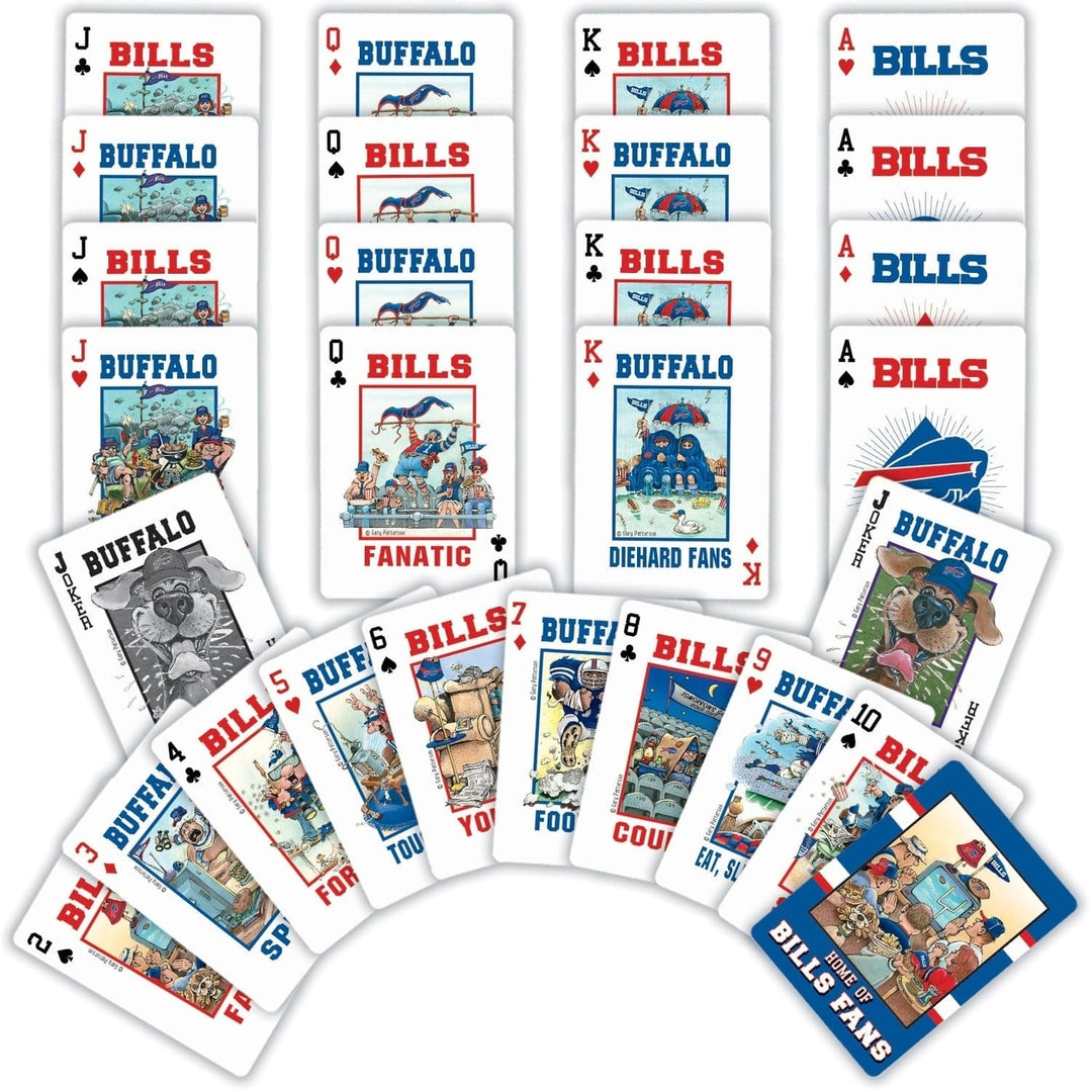 Buffalo Bills Playing Cards 54 Card Deck NFL Team Logo Officially Licensed Image 2