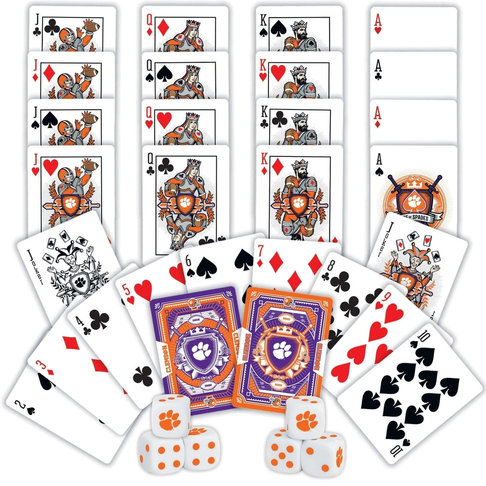 Clemson Tigers - 2-Pack Playing Cards and Dice Set Image 2