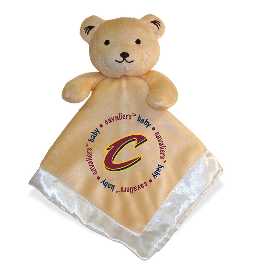 Cleveland Cavaliers Security Bear Plush Tan 14in Soft Embroidered Team Logo Image 1