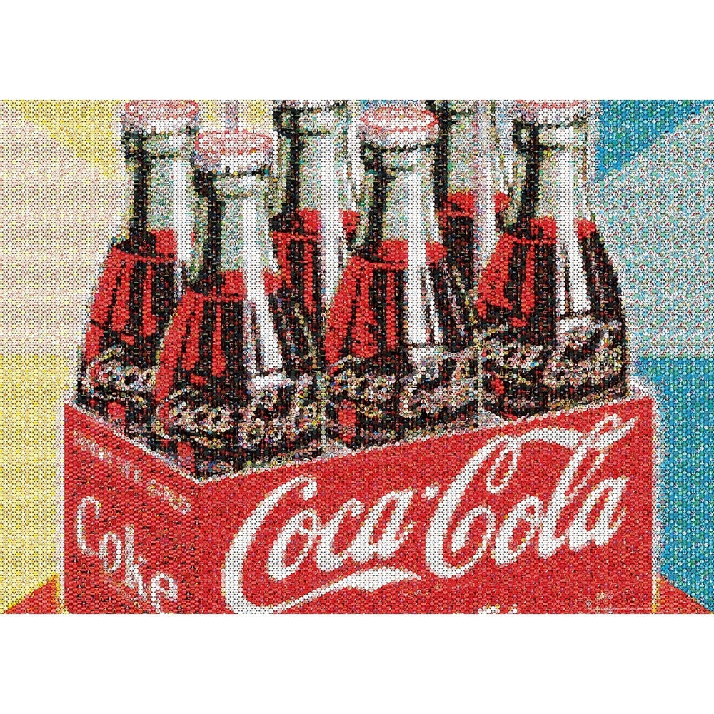 Coca-Cola Photomosaic 1000 Piece Jigsaw Puzzle Nostalgic Bottles Art Puzzle Image 2