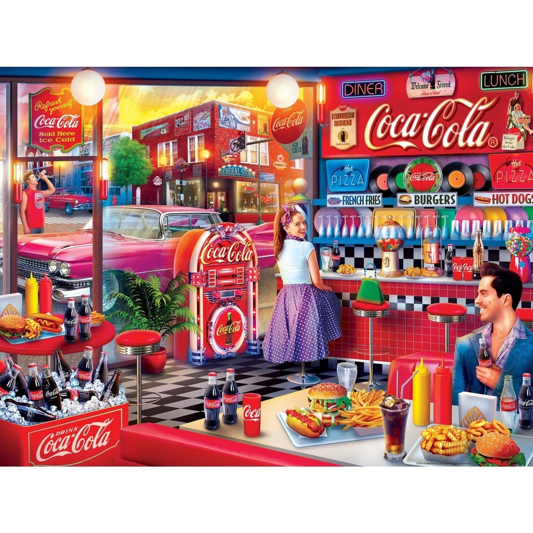 Coca-Cola - Soda Fountain 300 Piece EZ Grip Jigsaw Puzzle Image 2