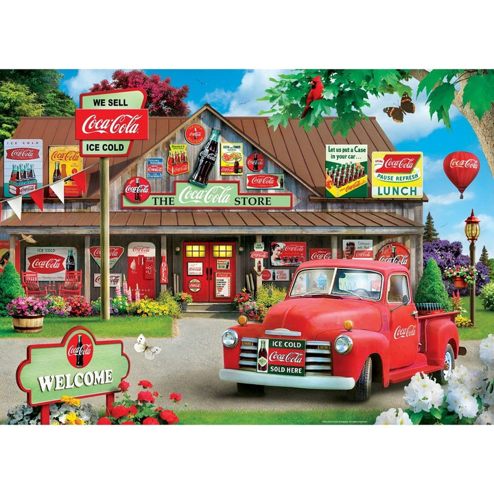 Coca-Cola 1000 Piece Jigsaw Puzzle Vintage Store Collectible American Treasures Image 2