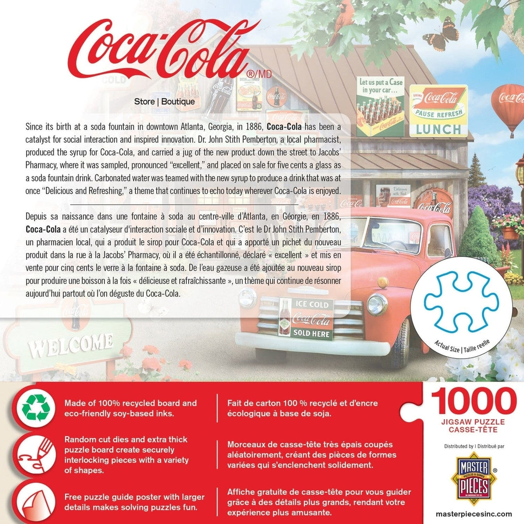 Coca-Cola 1000 Piece Jigsaw Puzzle Vintage Store Collectible American Treasures Image 3