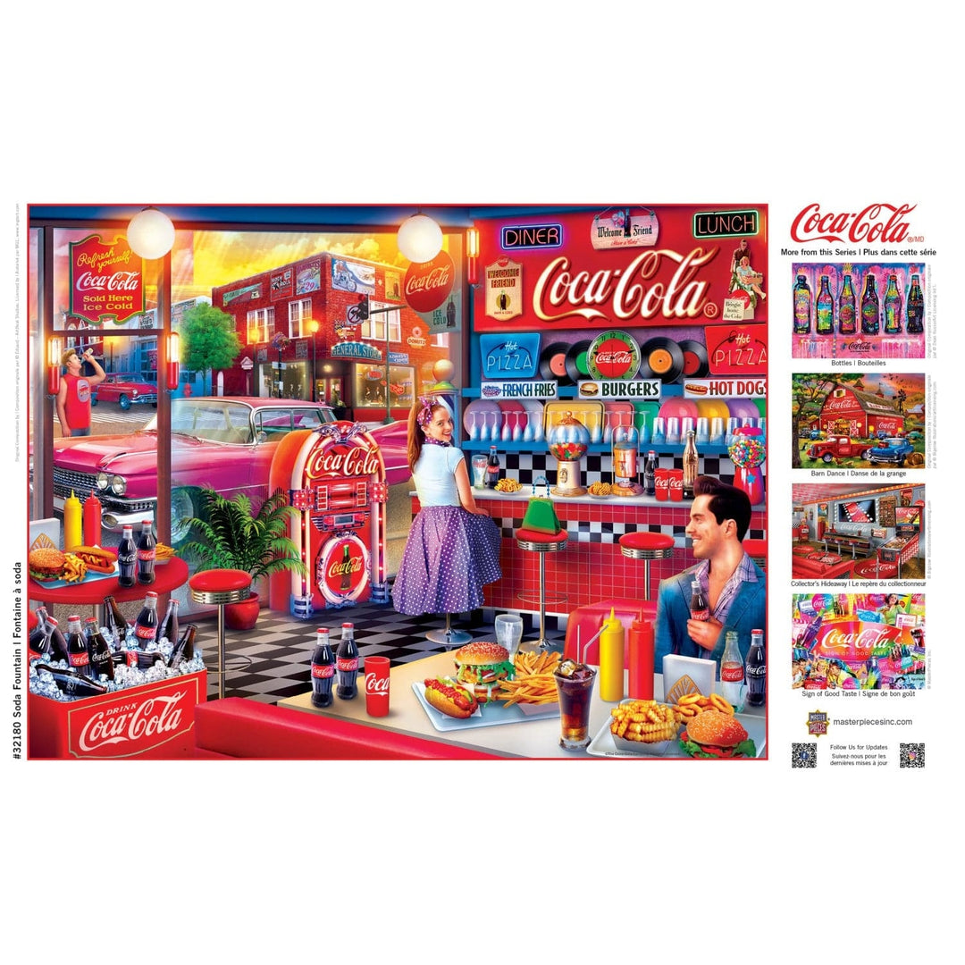 Coca-Cola - Soda Fountain 300 Piece EZ Grip Jigsaw Puzzle Image 4