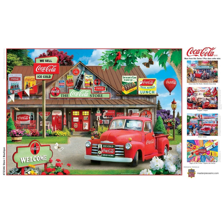 Coca-Cola 1000 Piece Jigsaw Puzzle Vintage Store Collectible American Treasures Image 4