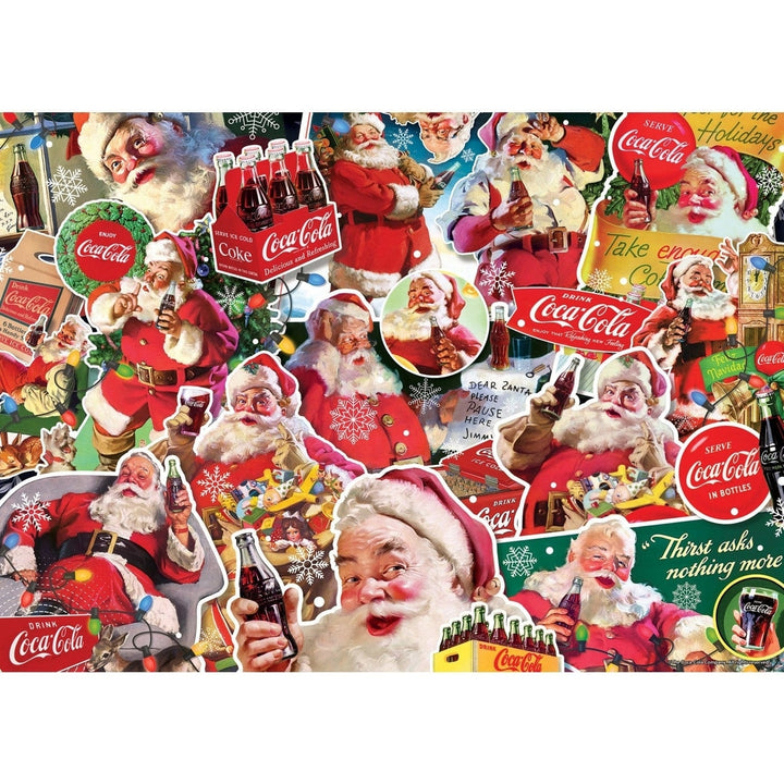 Coca-Cola Christmas Jigsaw Puzzle 500 Pieces Holiday Family Fun Classic Design Image 2