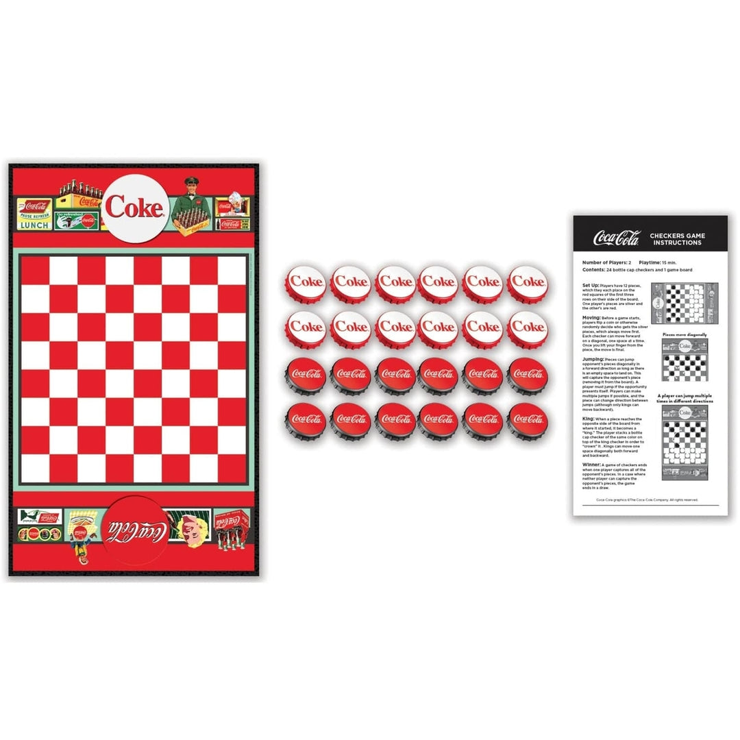 Coca-Cola Checkers Board Game Image 2