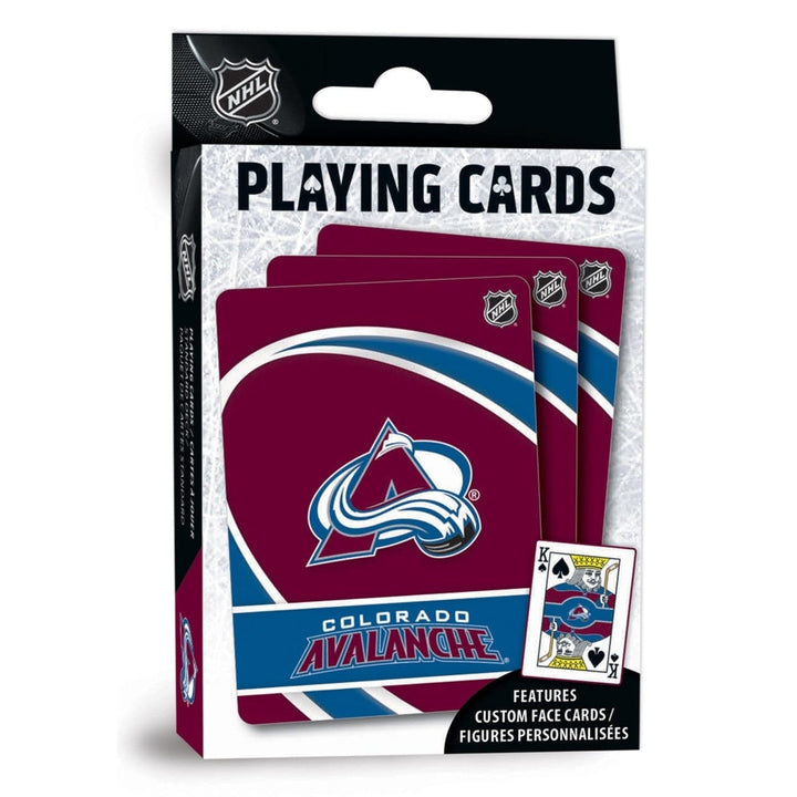 Colorado Avalanche Playing Cards - 54 Card Deck Image 1