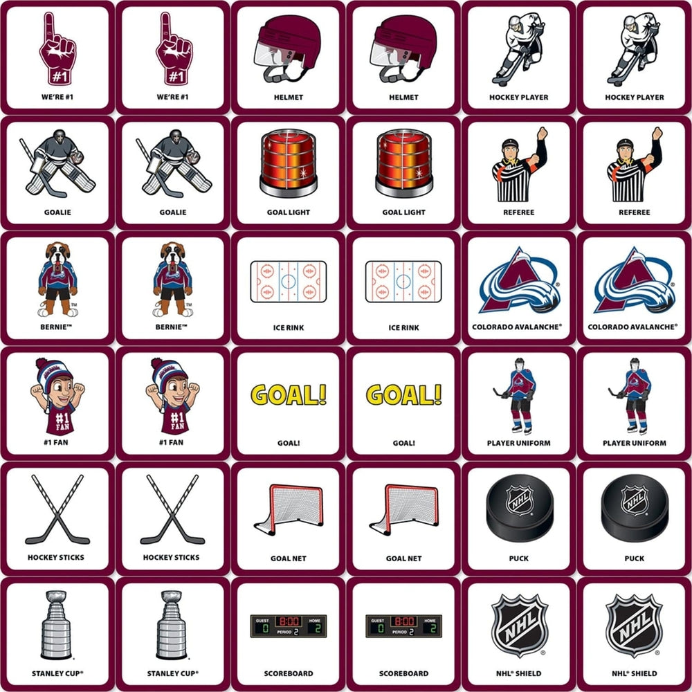 Colorado Avalanche Matching Game Image 2