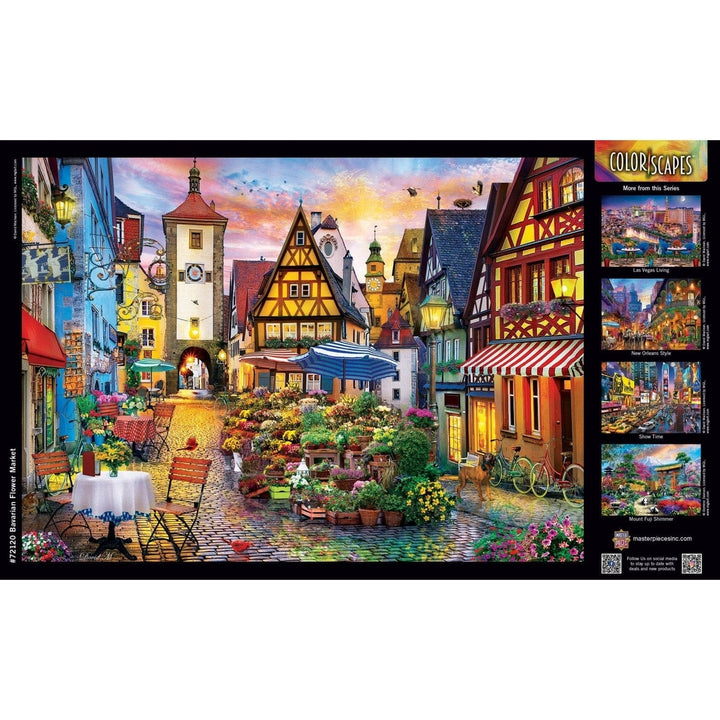 MasterPieces Bavarian Flower Market 1000 Piece Jigsaw Puzzle Eco-Friendly Materials Image 4