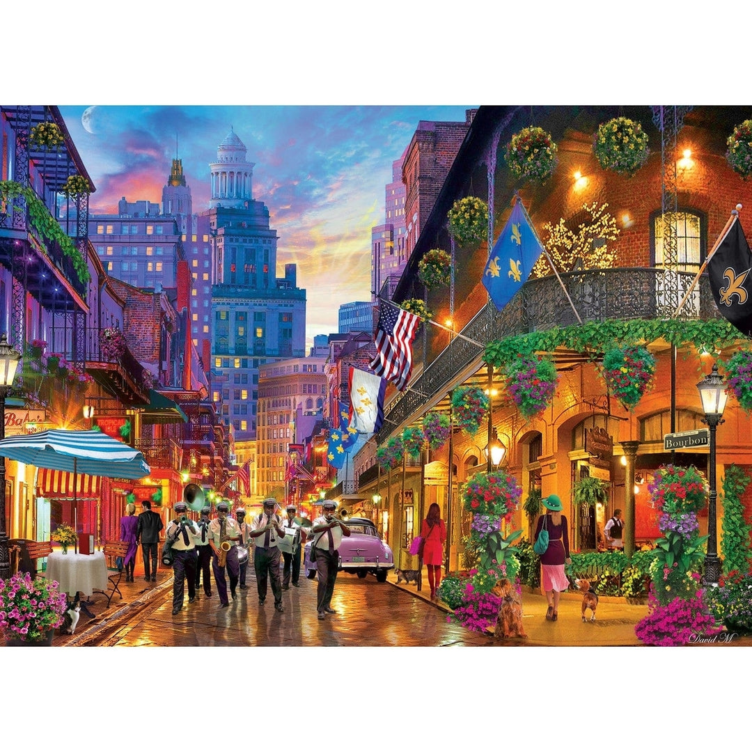 MasterPieces 1000 Piece Colorscapes Puzzle Orleans Street Musicians 19x27 Image 2