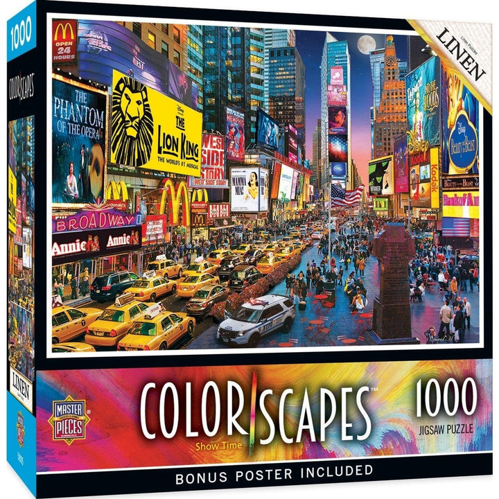 MasterPieces Colorscapes Show Time 1000 Piece Jigsaw Puzzle 19.25x26.75 Inches Image 1