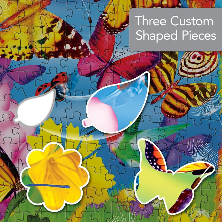 Contours Butterfly Surprise 1000 Piece Shaped Jigsaw Puzzle Eco-Friendly Design Image 4