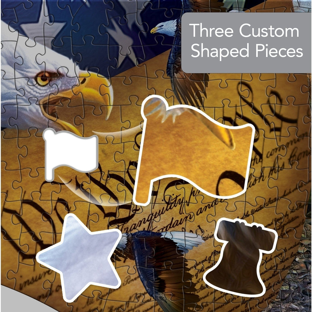 Contours Majestic Flight 1000 Piece Eagle Shaped Jigsaw Puzzle Eco-Friendly Image 4