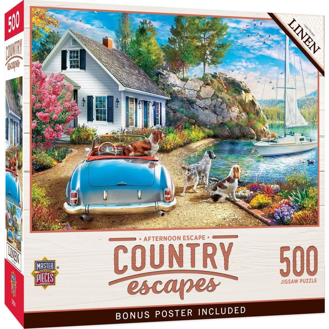 MasterPieces Country Escapes Afternoon Escape 500 Piece Jigsaw Puzzle 21x15 Image 1