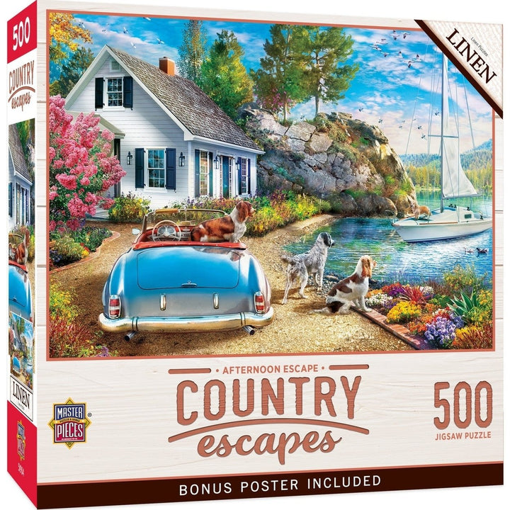 MasterPieces Country Escapes Afternoon Escape 500 Piece Jigsaw Puzzle 21x15 Image 1