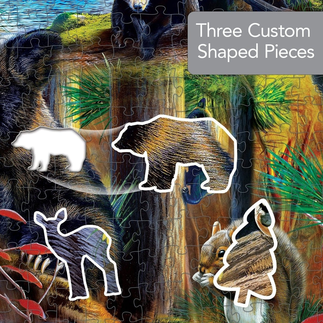 Contours - Wildlife of the Woods 1000 Piece Shaped Jigsaw Puzzle Image 6