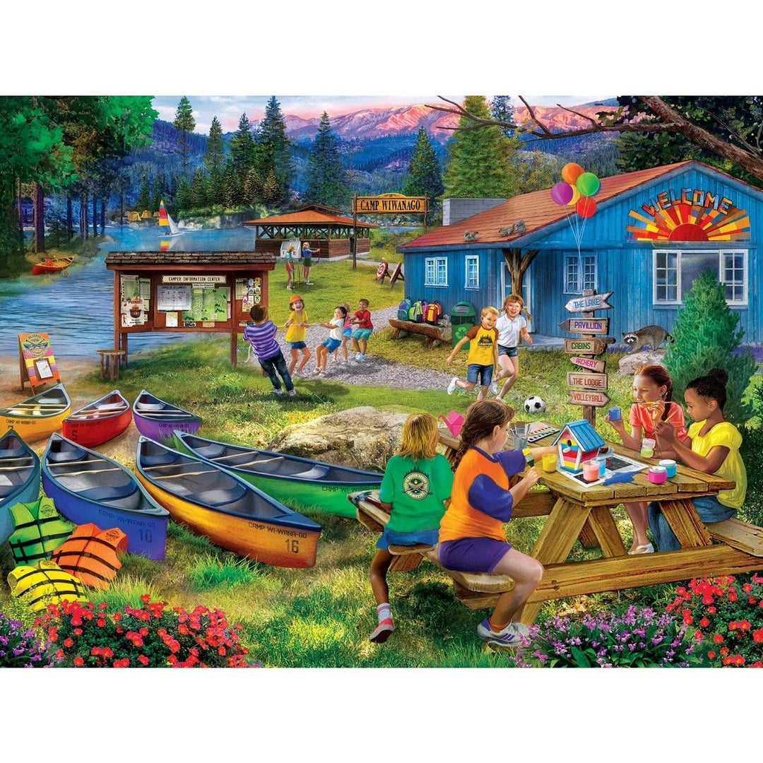 MasterPieces Campside Camp Wiwanago 300 Piece EZ Grip Jigsaw Puzzle 18x24 Image 2