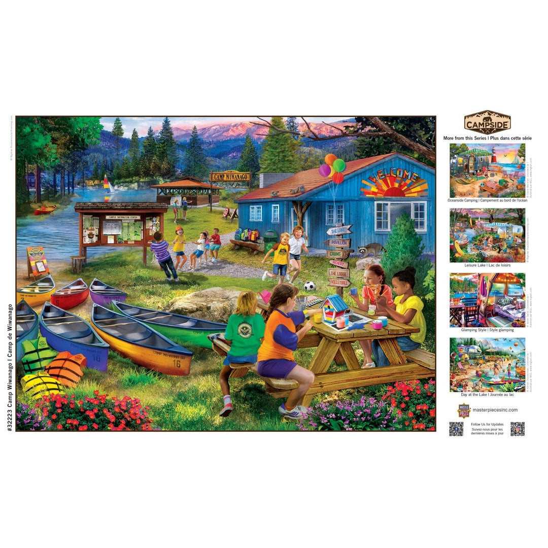 MasterPieces Campside Camp Wiwanago 300 Piece EZ Grip Jigsaw Puzzle 18x24 Image 4