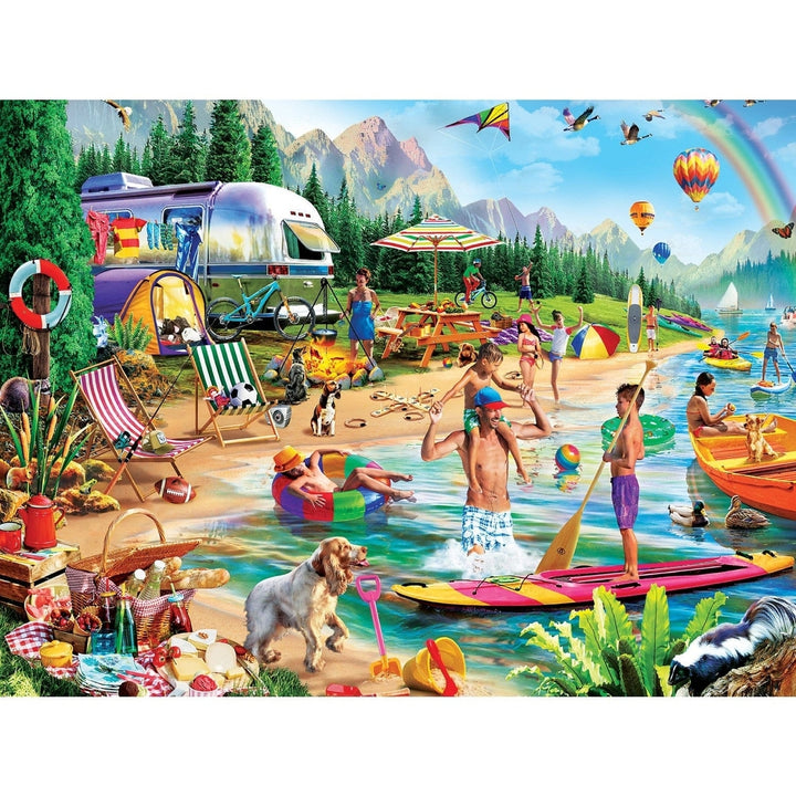 Campside - Day at the Lake 300 Piece EZ Grip Jigsaw Puzzle Image 2