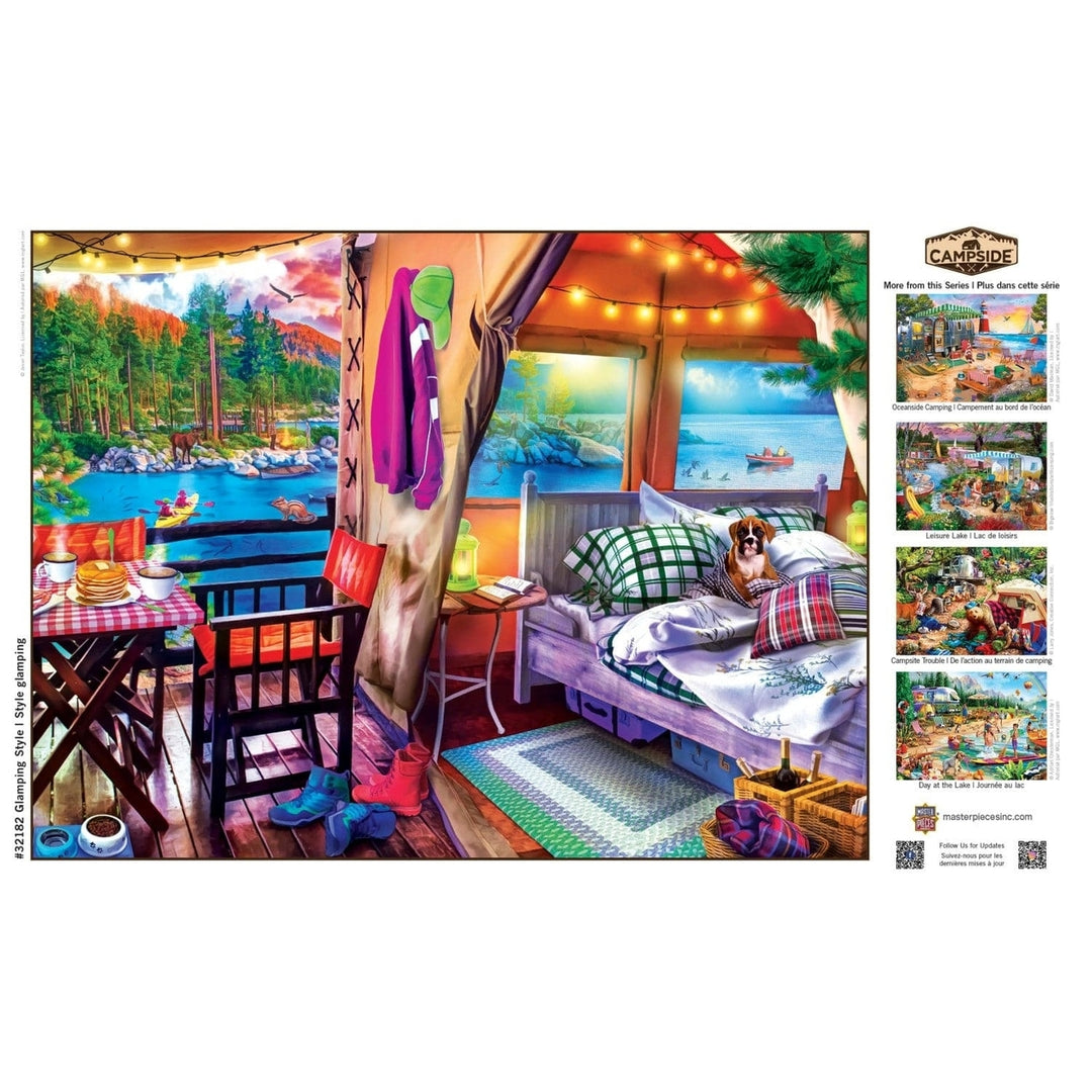 MasterPieces 300 Piece EZ Grip Jigsaw Puzzle Glamping Style Eco-Friendly Family Game Image 4