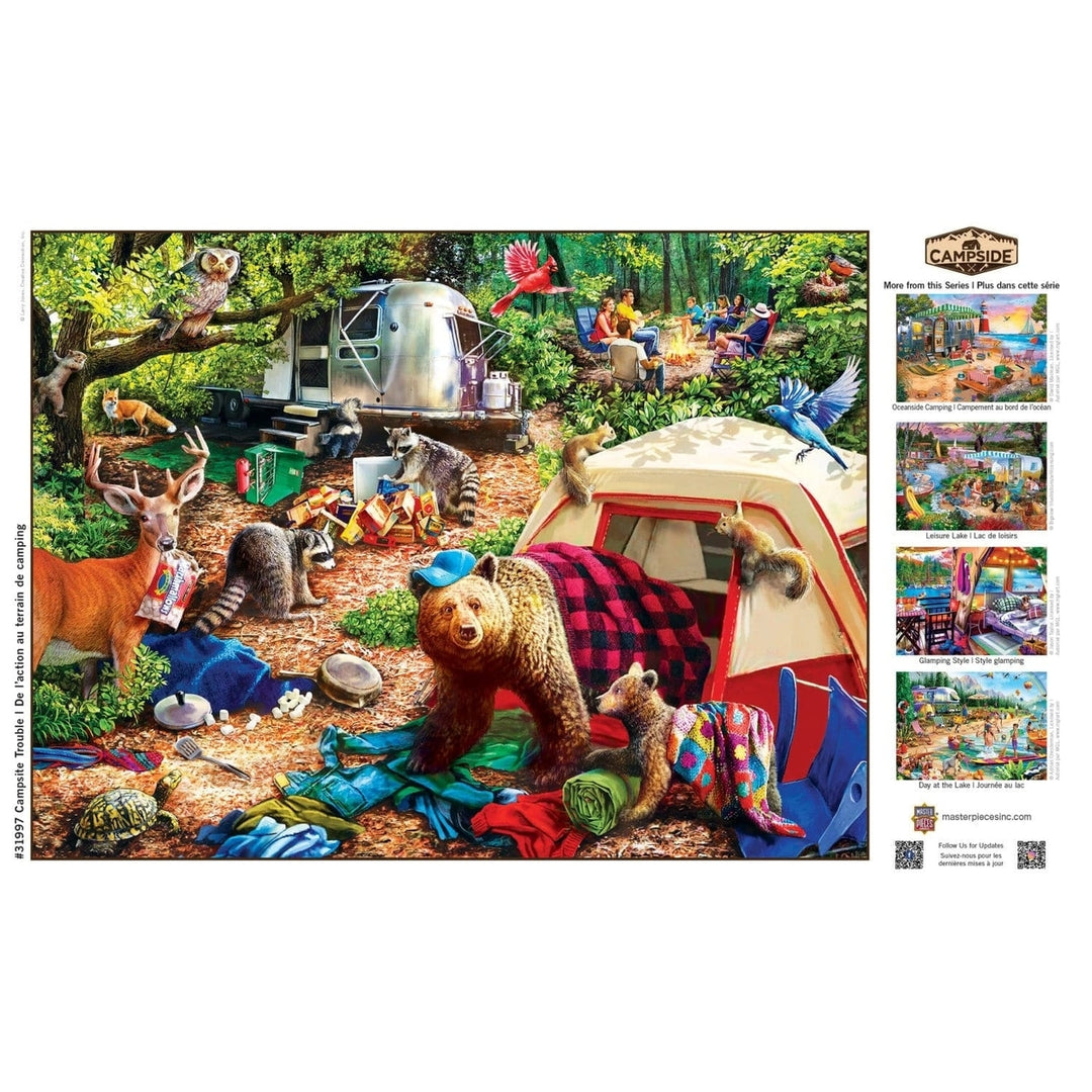 MasterPieces Campside 300 Piece EZ Grip Jigsaw Puzzle 18x24 Recycled Material Image 4