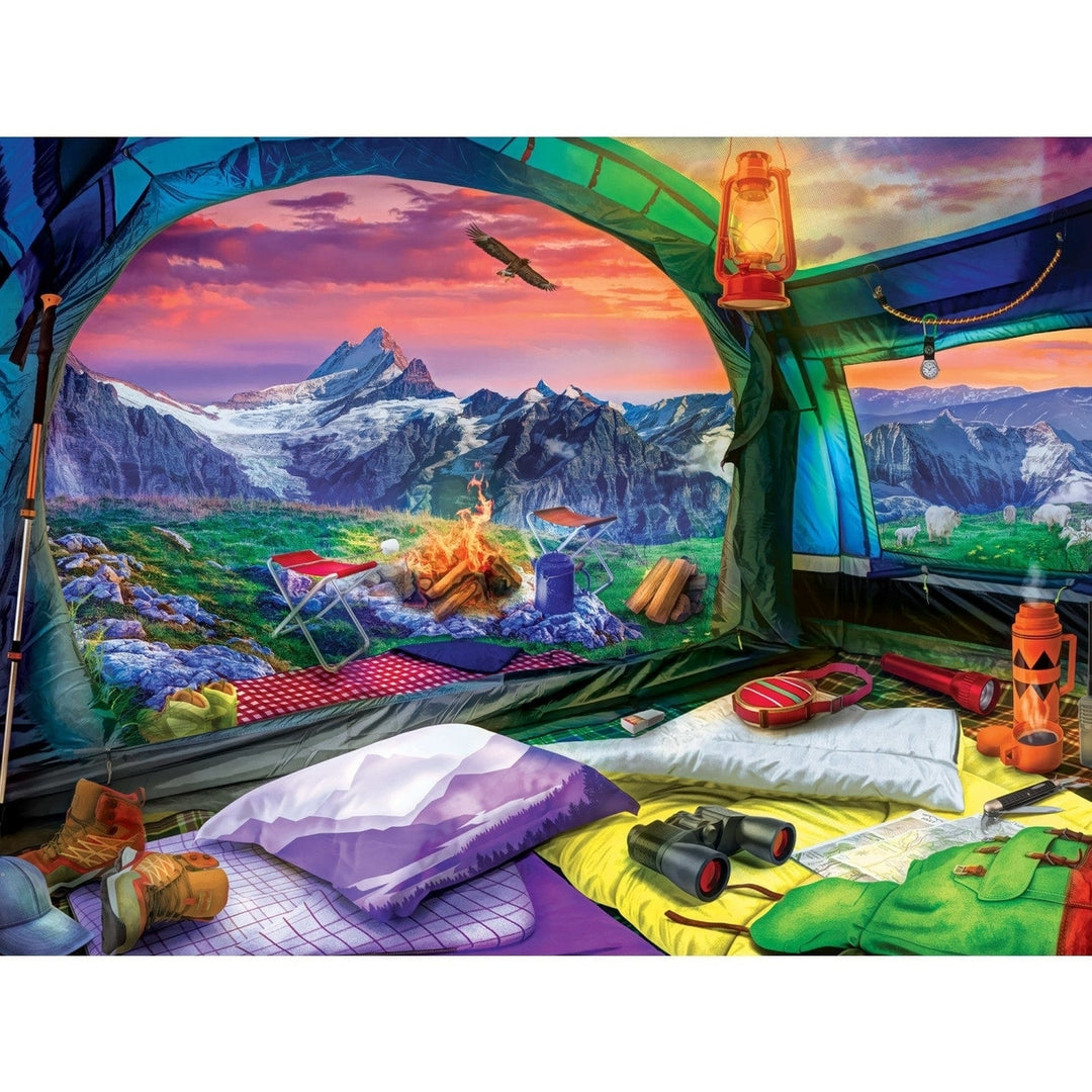 Campside Hikers Dream 300 Piece EZ Grip Jigsaw Puzzle 18x24 Eco-Friendly Chipboard Image 2