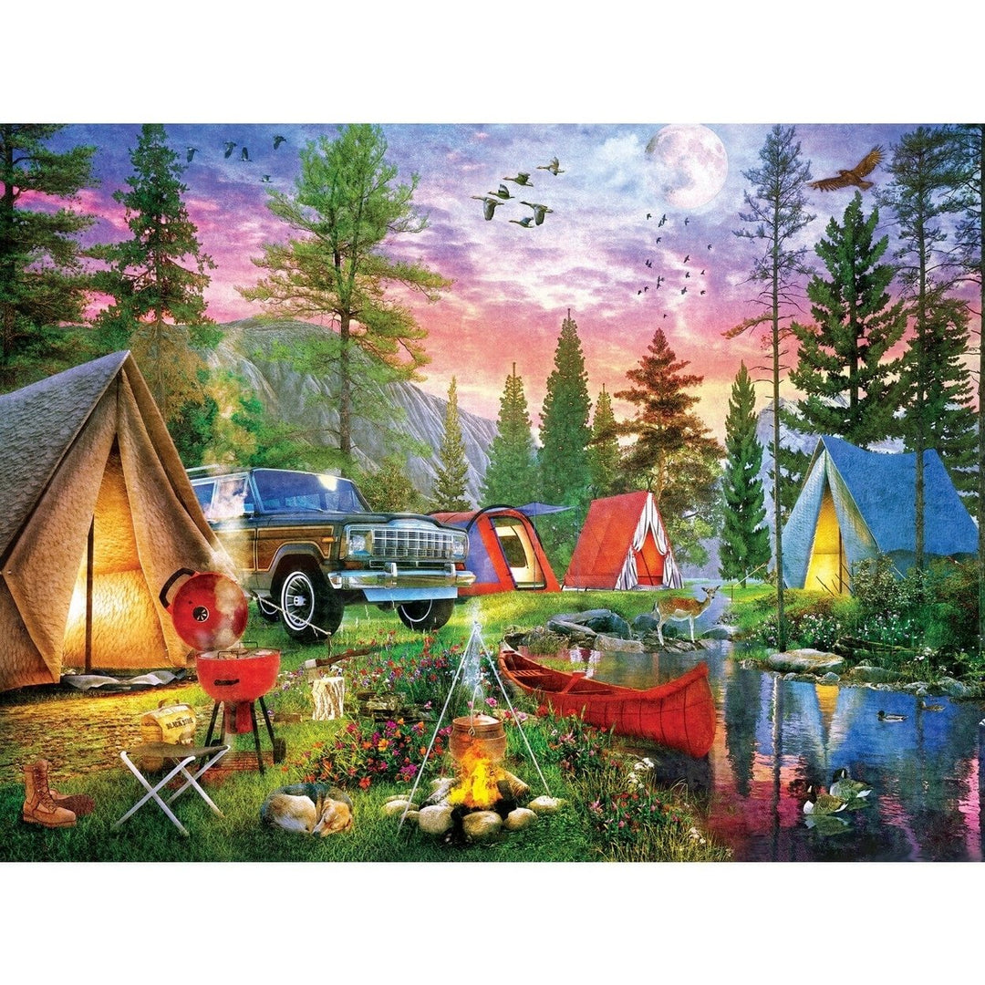 Campside - Moonlight Camping 300 Piece EZ Grip Jigsaw Puzzle Image 2