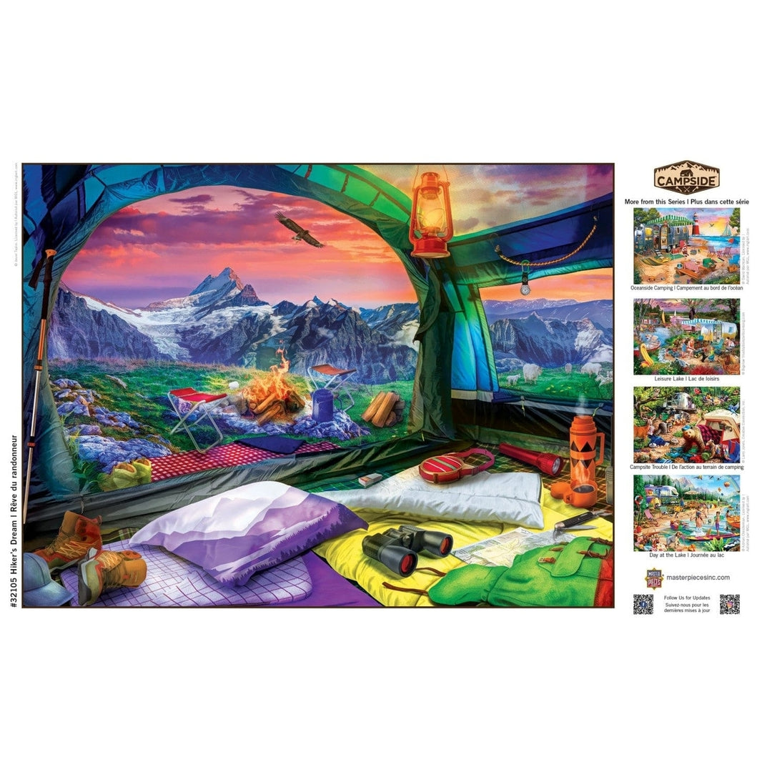 Campside Hikers Dream 300 Piece EZ Grip Jigsaw Puzzle 18x24 Eco-Friendly Chipboard Image 4