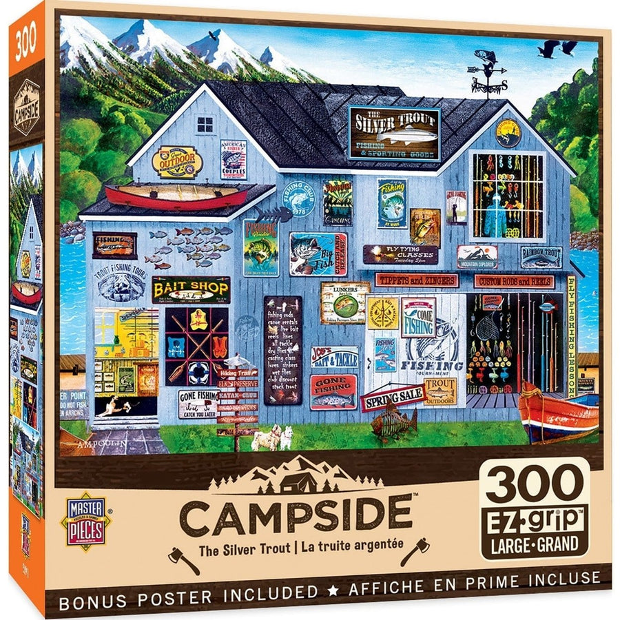 Campside - The Silver Trout 300 Piece EZ Grip Jigsaw Puzzle Image 1