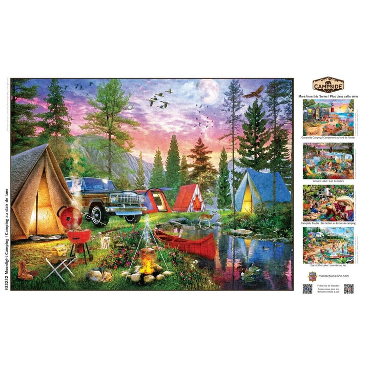 Campside - Moonlight Camping 300 Piece EZ Grip Jigsaw Puzzle Image 4