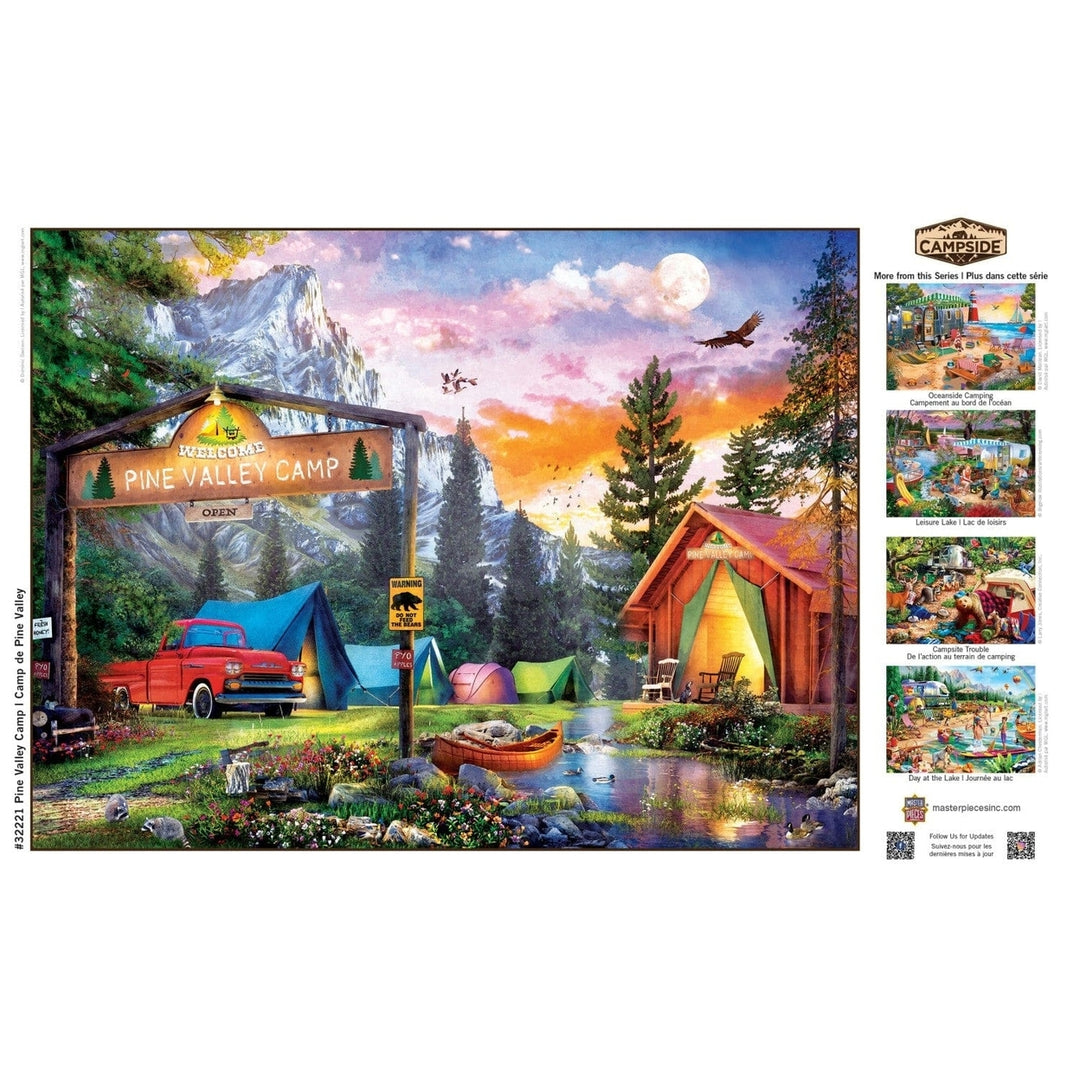 Campside Pine Valley Camp 300 Piece EZ Grip Jigsaw Puzzle 18x24 Inches Recycled Image 4