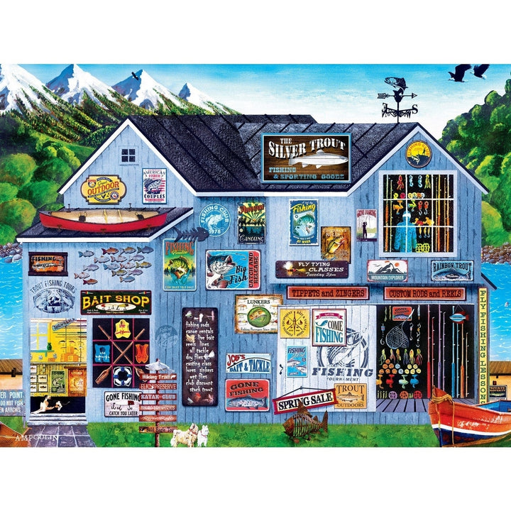 Campside - The Silver Trout 300 Piece EZ Grip Jigsaw Puzzle Image 2