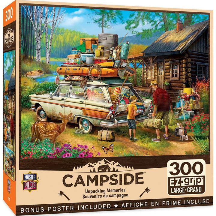 Campside - Unpacking Memories 300 Piece EZ Grip Jigsaw Puzzle Image 1