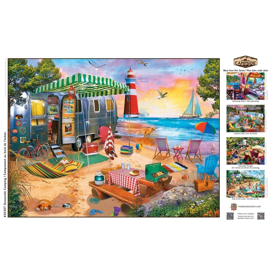 Campside - Oceanside Camping 300 Piece EZ Grip Jigsaw Puzzle Image 4