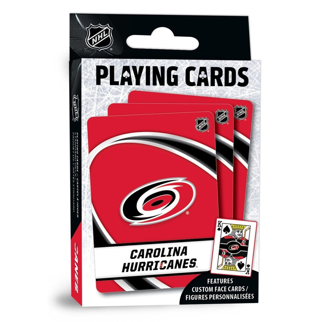 Carolina Hurricanes Playing Cards 54 Card Deck NHL Team Logo Officially Licensed Image 1