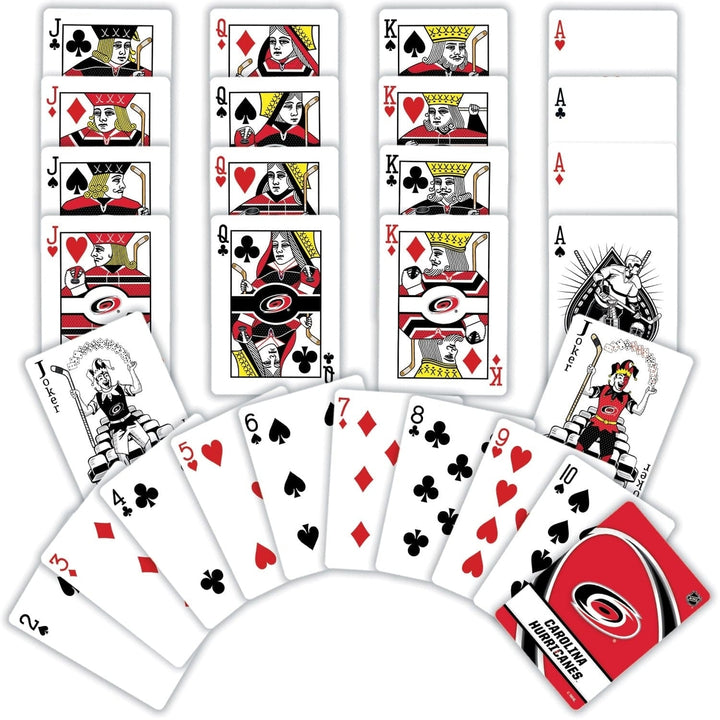 Carolina Hurricanes Playing Cards 54 Card Deck NHL Team Logo Officially Licensed Image 2